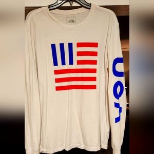 The north face LARGE USA long sleeve